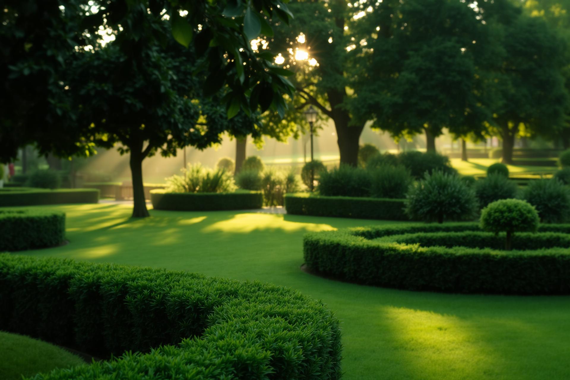 Gepflegter Garten in der Wetterau
